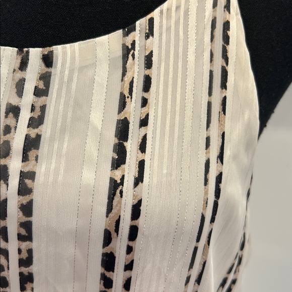 NET. She + Sky Dress with leopard print stripes Large - Picture 2 of 11